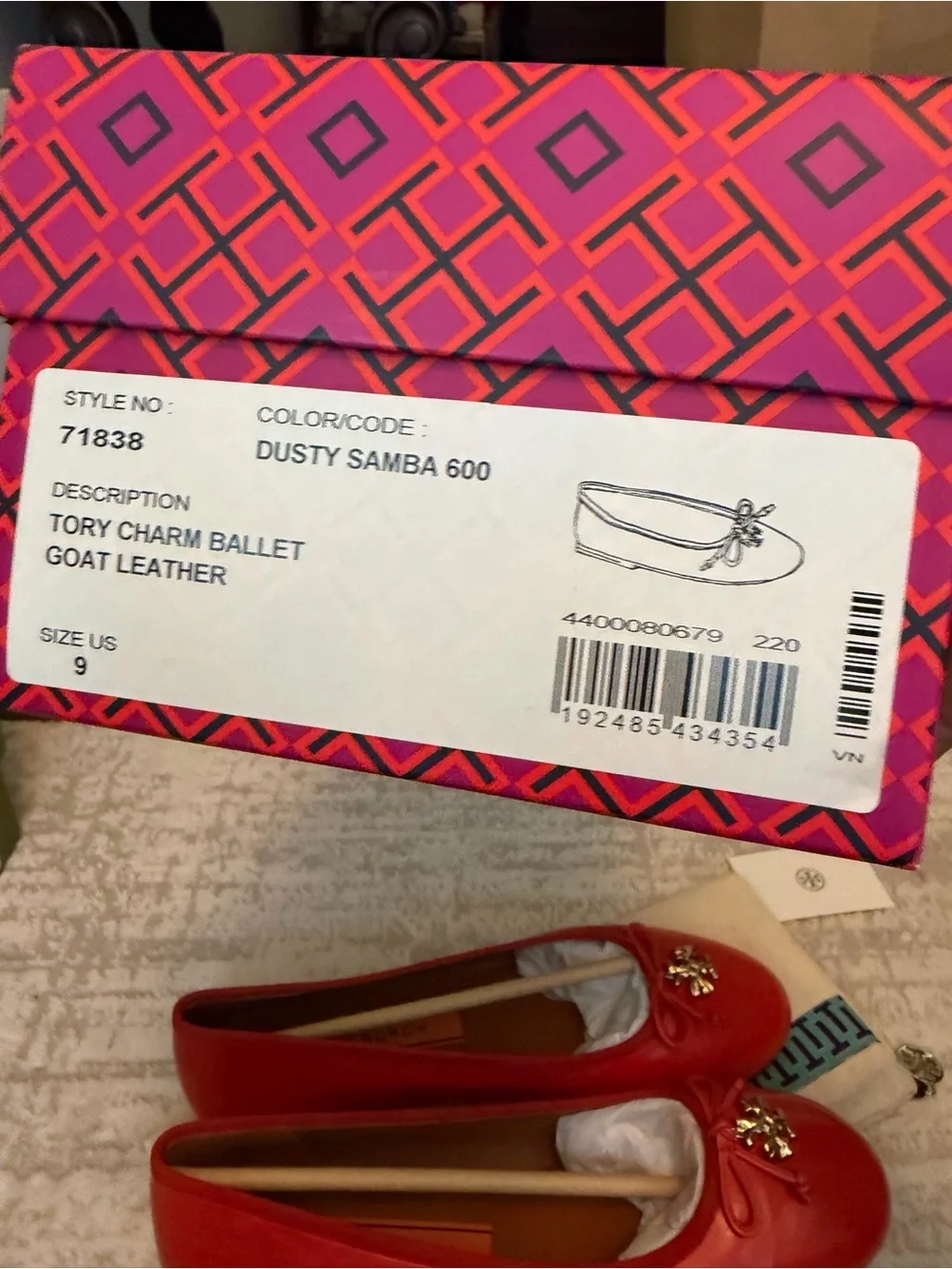 Tory Burch Tory Charm Ballet Flats
